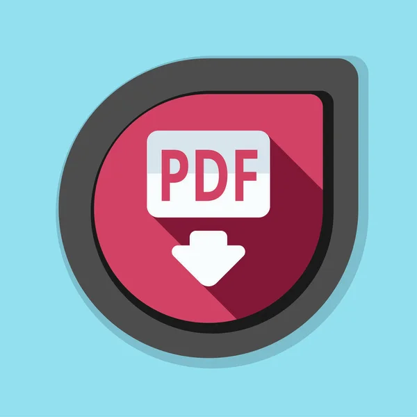 Signo de documento PDF icono — Archivo Imágenes Vectoriales