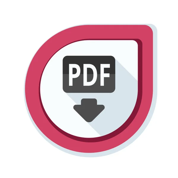 Ikona podepsat dokument PDF — Stockový vektor
