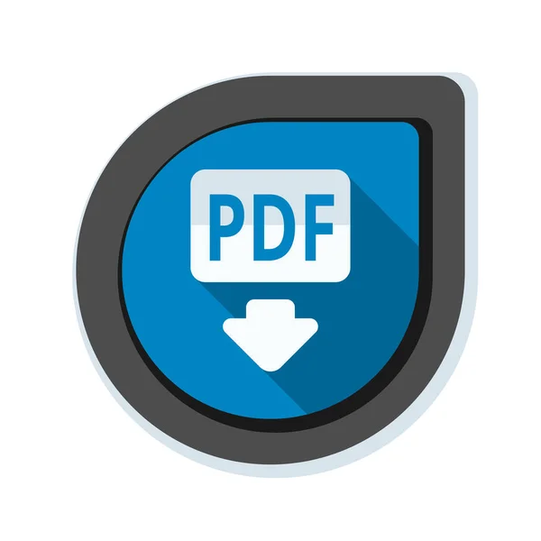 Ikona podepsat dokument PDF — Stockový vektor