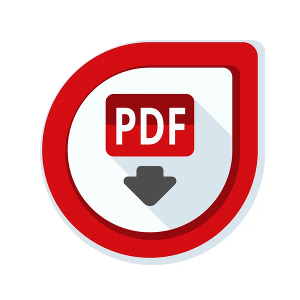 Значок подписи документа PDF — стоковый вектор