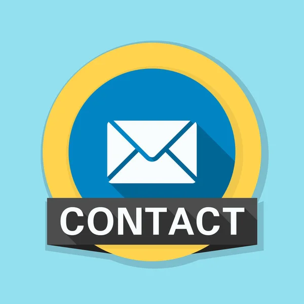 Icona del contatto email — Vettoriale Stock