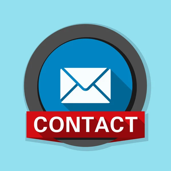 Correo contacto icono — Vector de stock