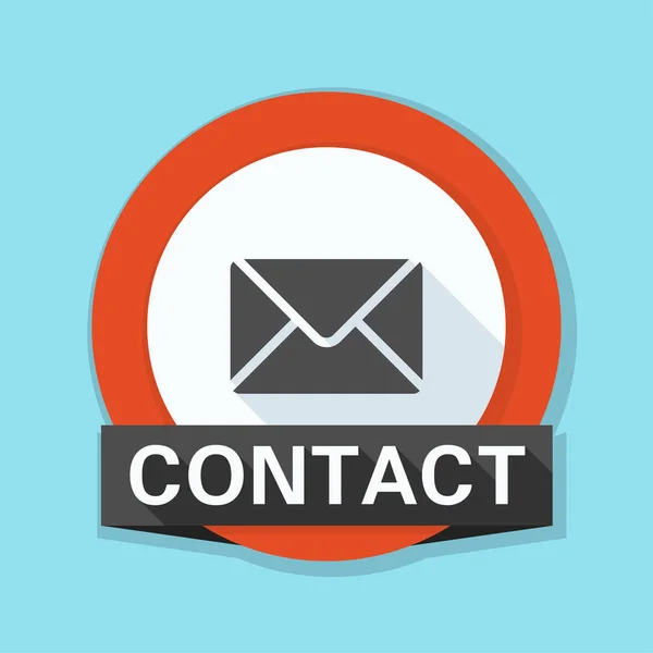 Icona del contatto email — Vettoriale Stock
