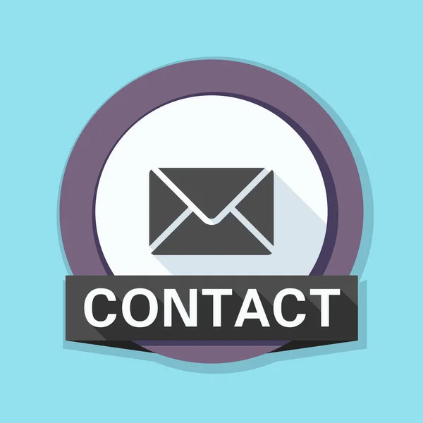 Correo contacto icono — Vector de stock