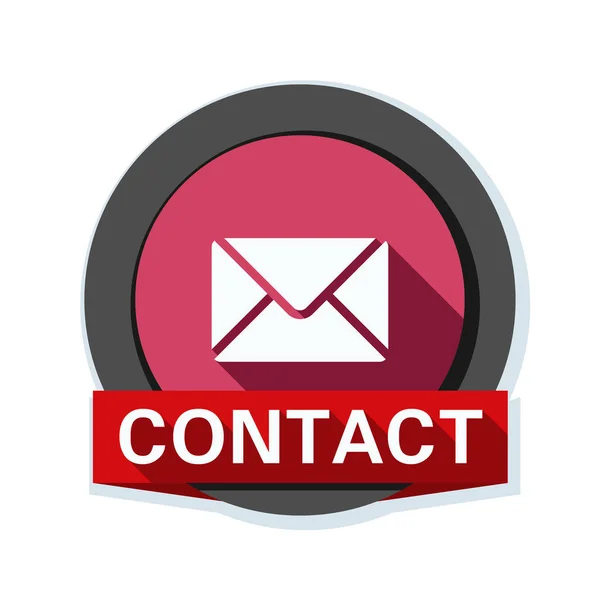 Mail contact icon — Stock Vector