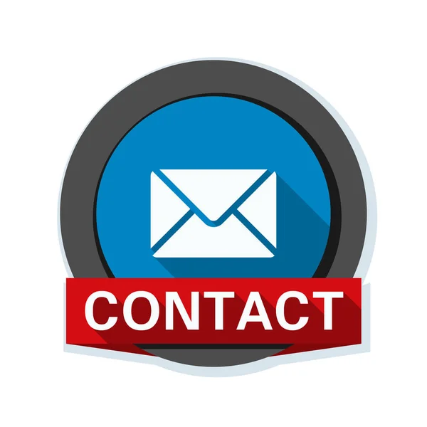 Mail contact icon — Stock Vector