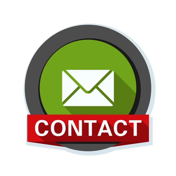 Mail contact icon — Stock Vector