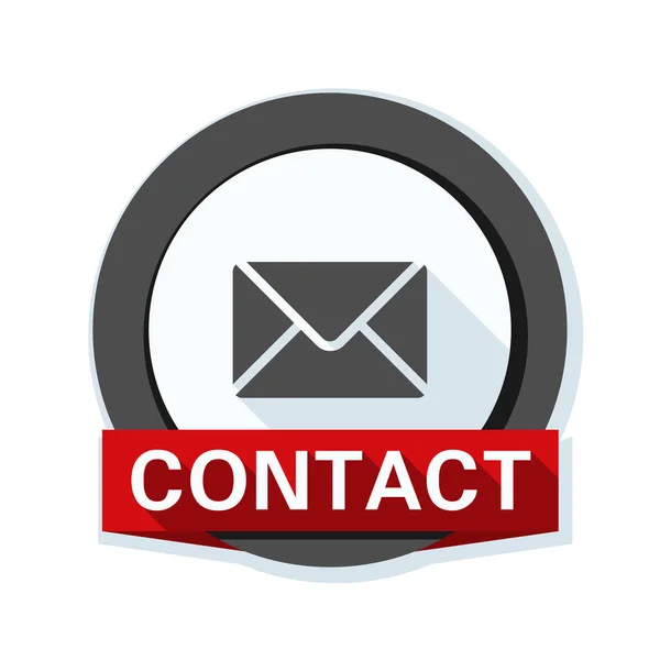 Mail contact icon — Stock Vector