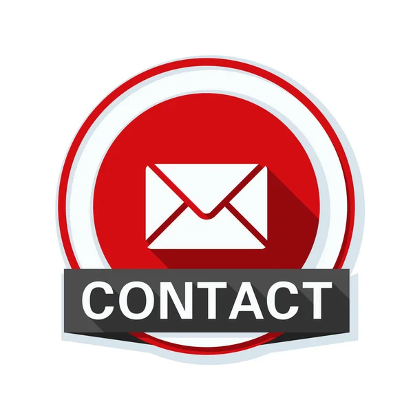 Mail contact icon — Stock Vector