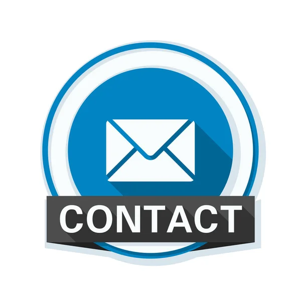 Mail contact icon — Stock Vector