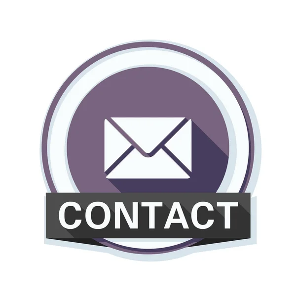 Mail contact icon — Stock Vector
