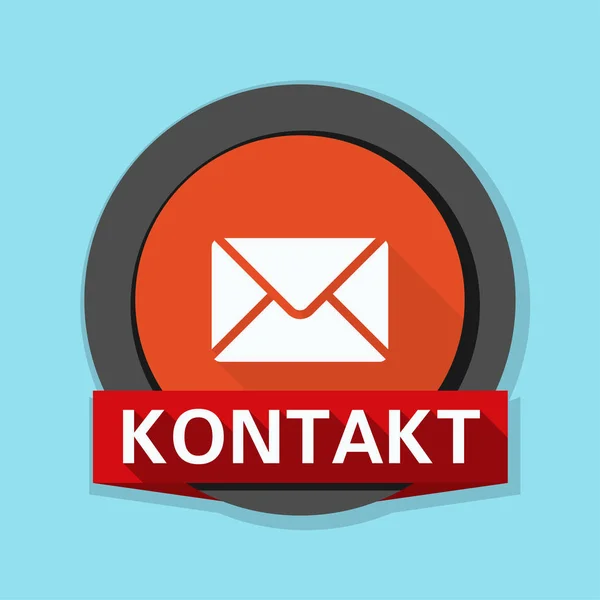 Mail kontaktowy ikona — Wektor stockowy