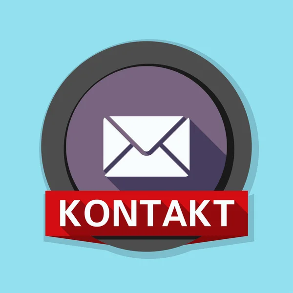 Mail kontaktowy ikona — Wektor stockowy