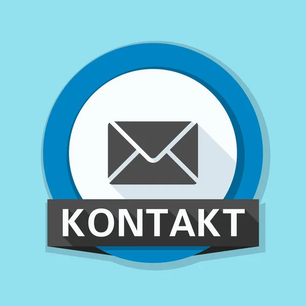 Mail kontaktowy ikona — Wektor stockowy