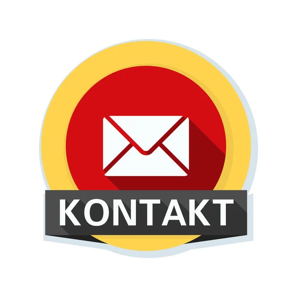 Mail kontaktowy ikona — Wektor stockowy