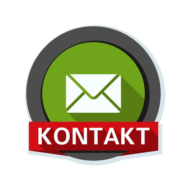 Icône de contact mail — Image vectorielle