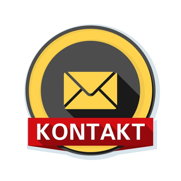 Icône de contact mail — Image vectorielle