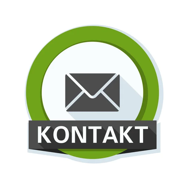 Mail kontaktowy ikona — Wektor stockowy