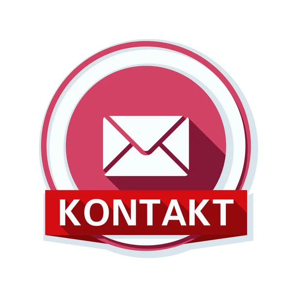 Mail kontaktowy ikona — Wektor stockowy