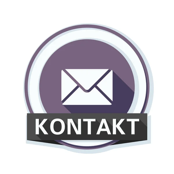 Mail kontaktowy ikona — Wektor stockowy