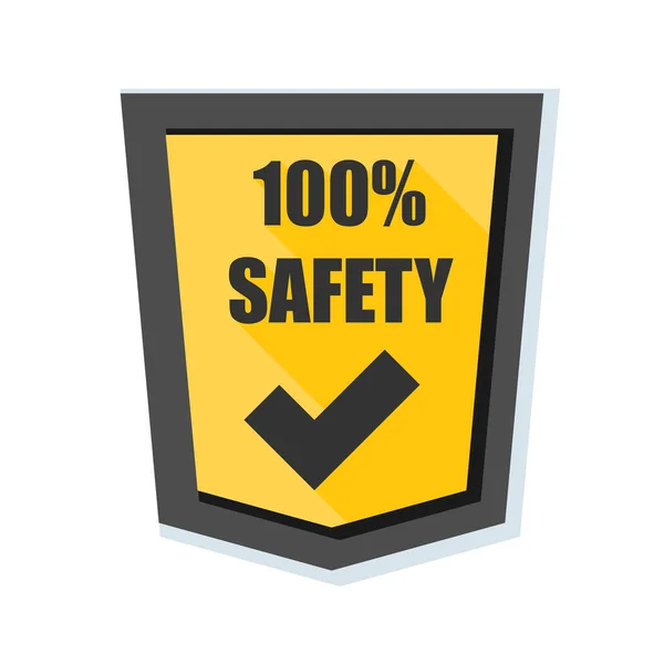 Знак 100% безопасности — стоковый вектор