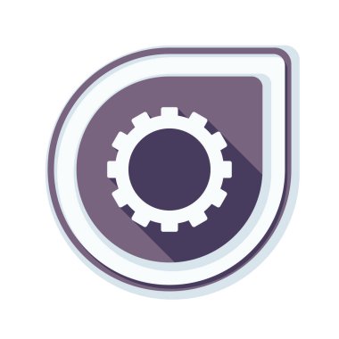 hizmet dişli işareti simgesi