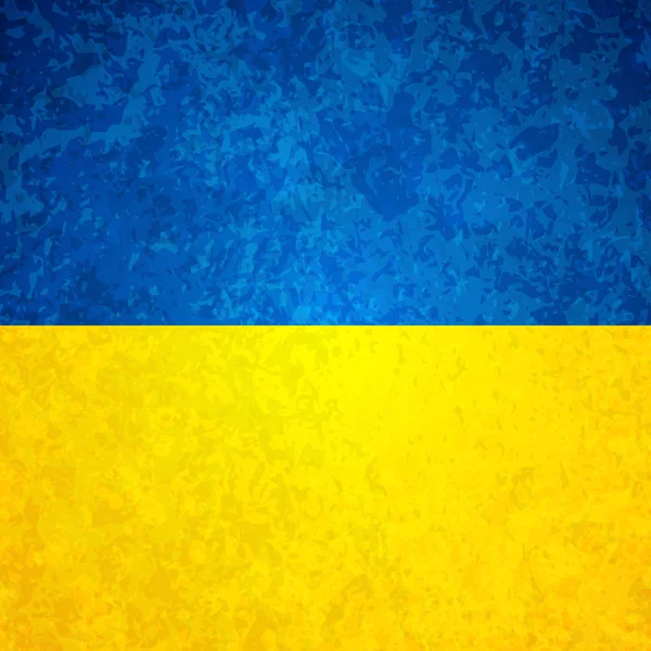 Grunge drapeau ukrainien — Image vectorielle