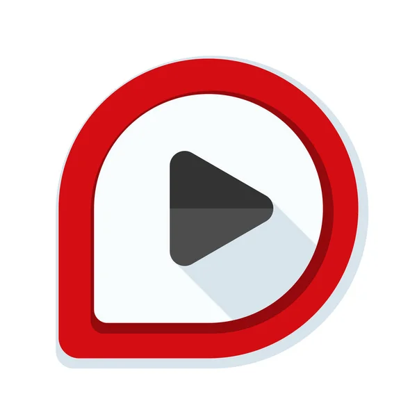 Video play icon — Stock Vector