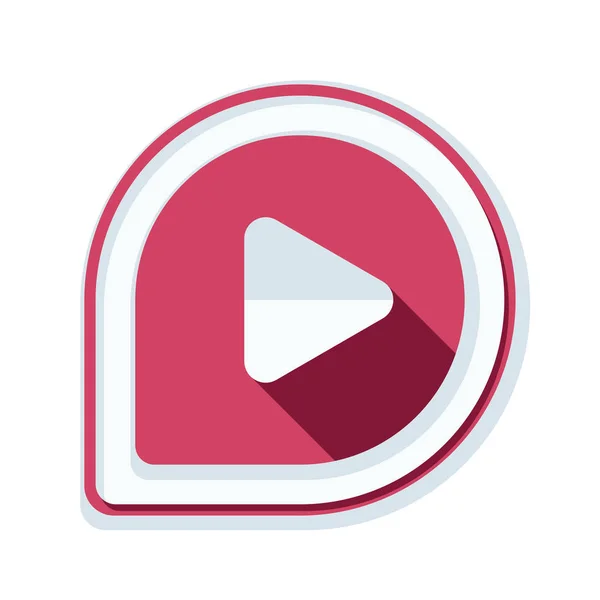 Video play icon — Stock Vector