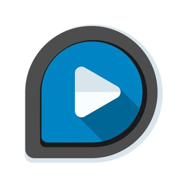 Video play icon — Stock Vector