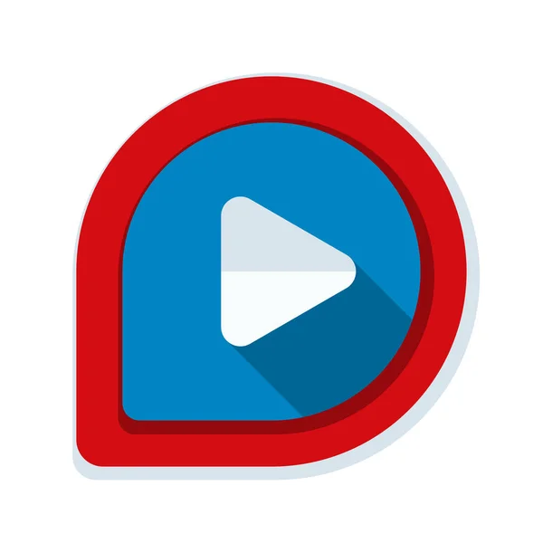 Video play icon — Stock Vector