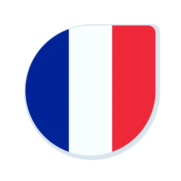 Symbol der französischen Flagge — Stockvektor