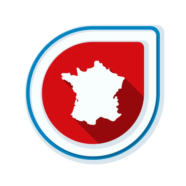 France carte symbole — Image vectorielle