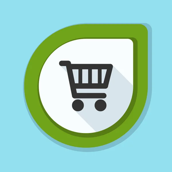 Carrito de compras icono signo — Vector de stock