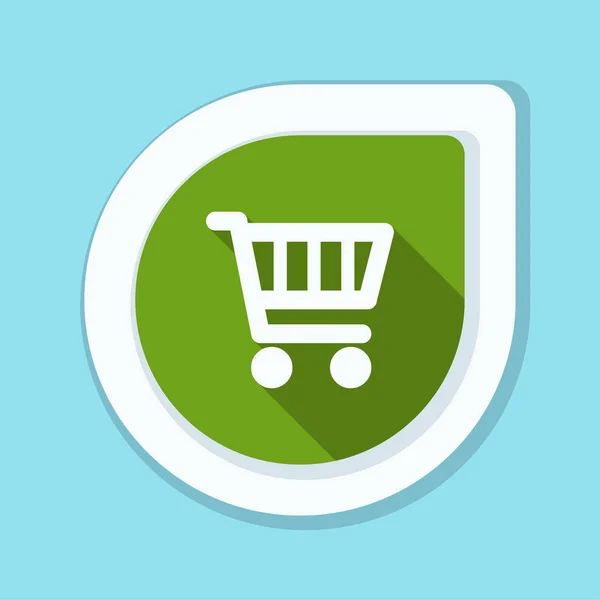 Carrito de compras icono signo — Vector de stock