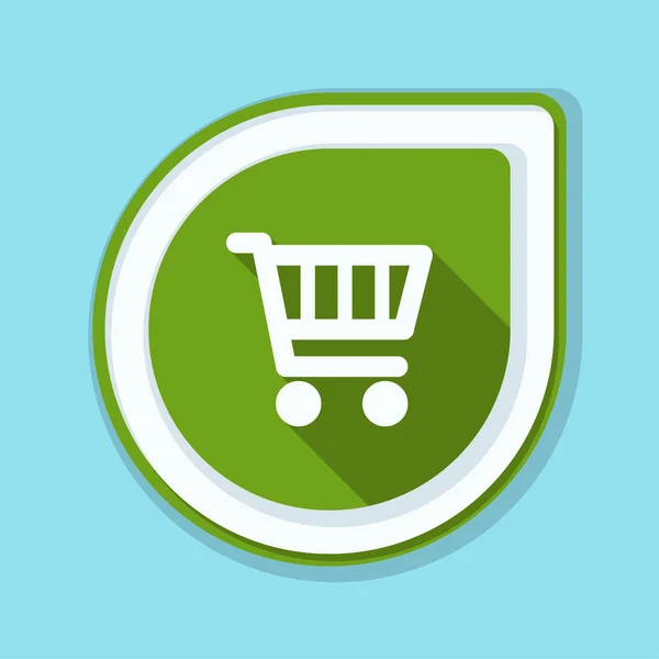 Carrito de compras icono signo — Vector de stock