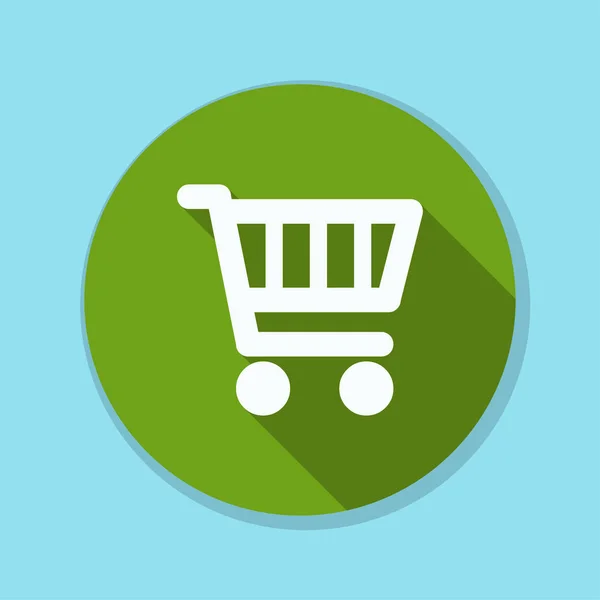 Shopping cart pictogram teken — Stockvector