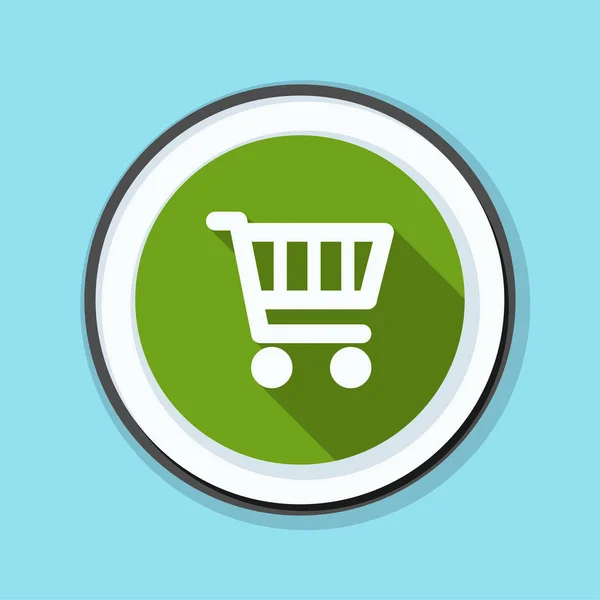 Carrito de compras icono signo — Vector de stock