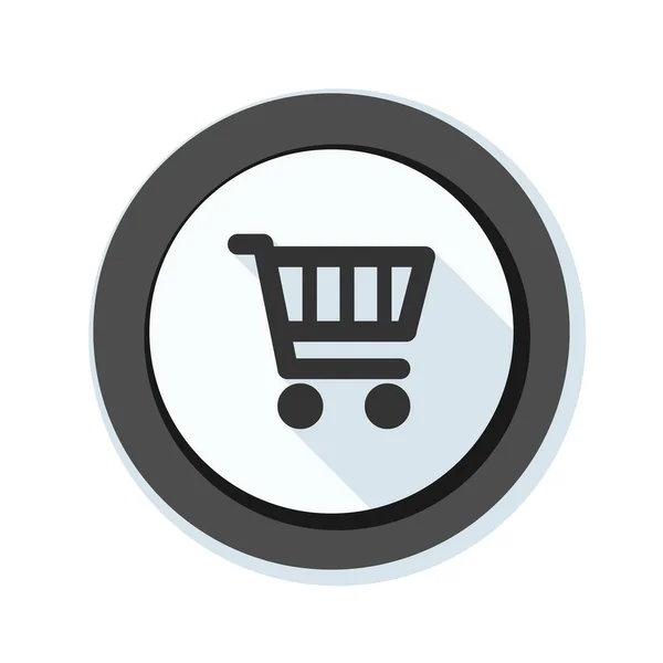 Shopping cart ikonen tecken — Stock vektor