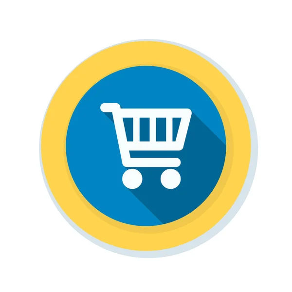 Shopping cart pictogram teken — Stockvector