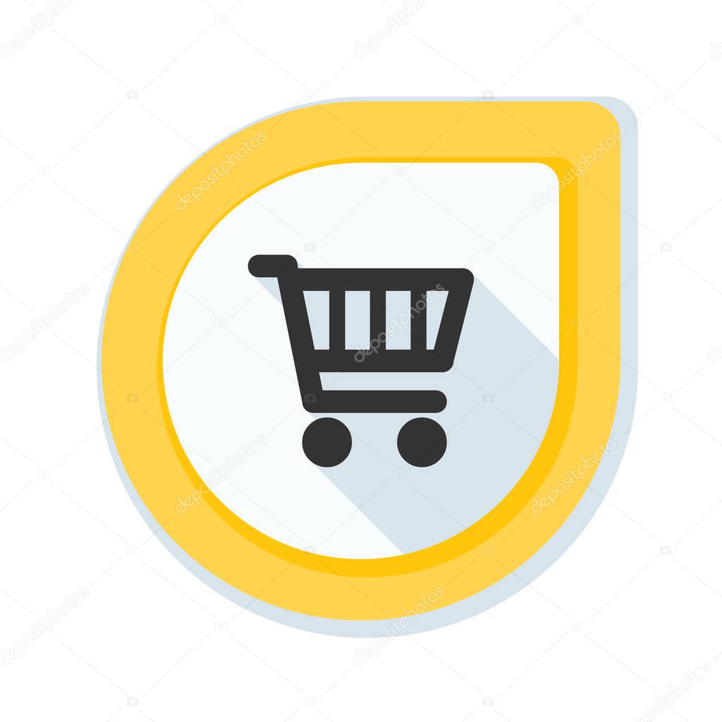 Shopping cart icon sign