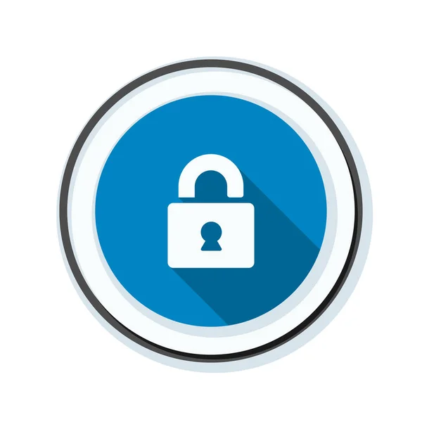 Secure lock gomb jel — Stock Vector