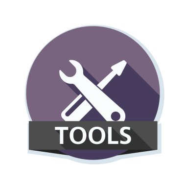 İngiliz anahtarı ve tornavida simgesi