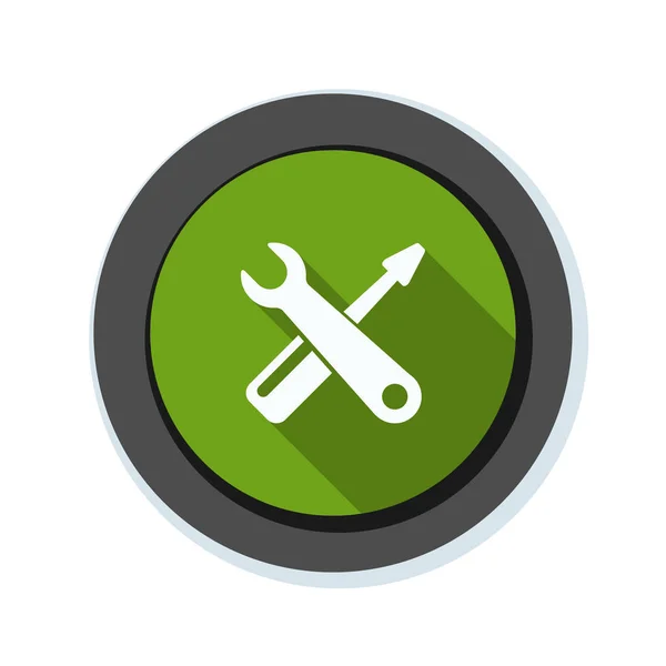 Wrench and screwdriver icon — Stock Vector