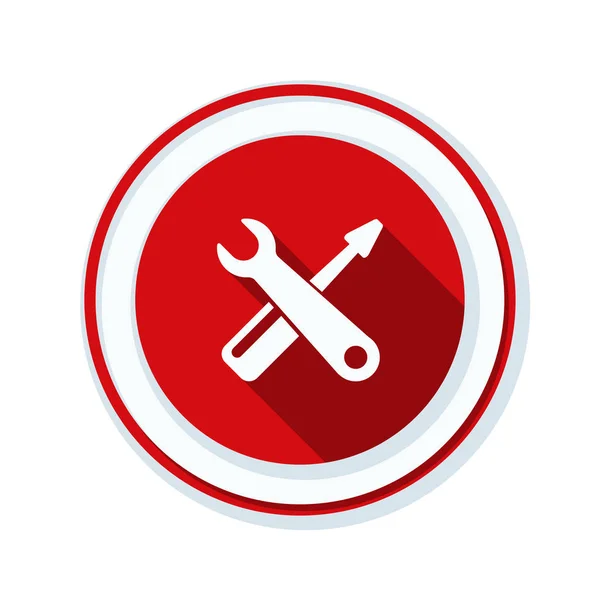 Wrench and screwdriver icon — Stock Vector