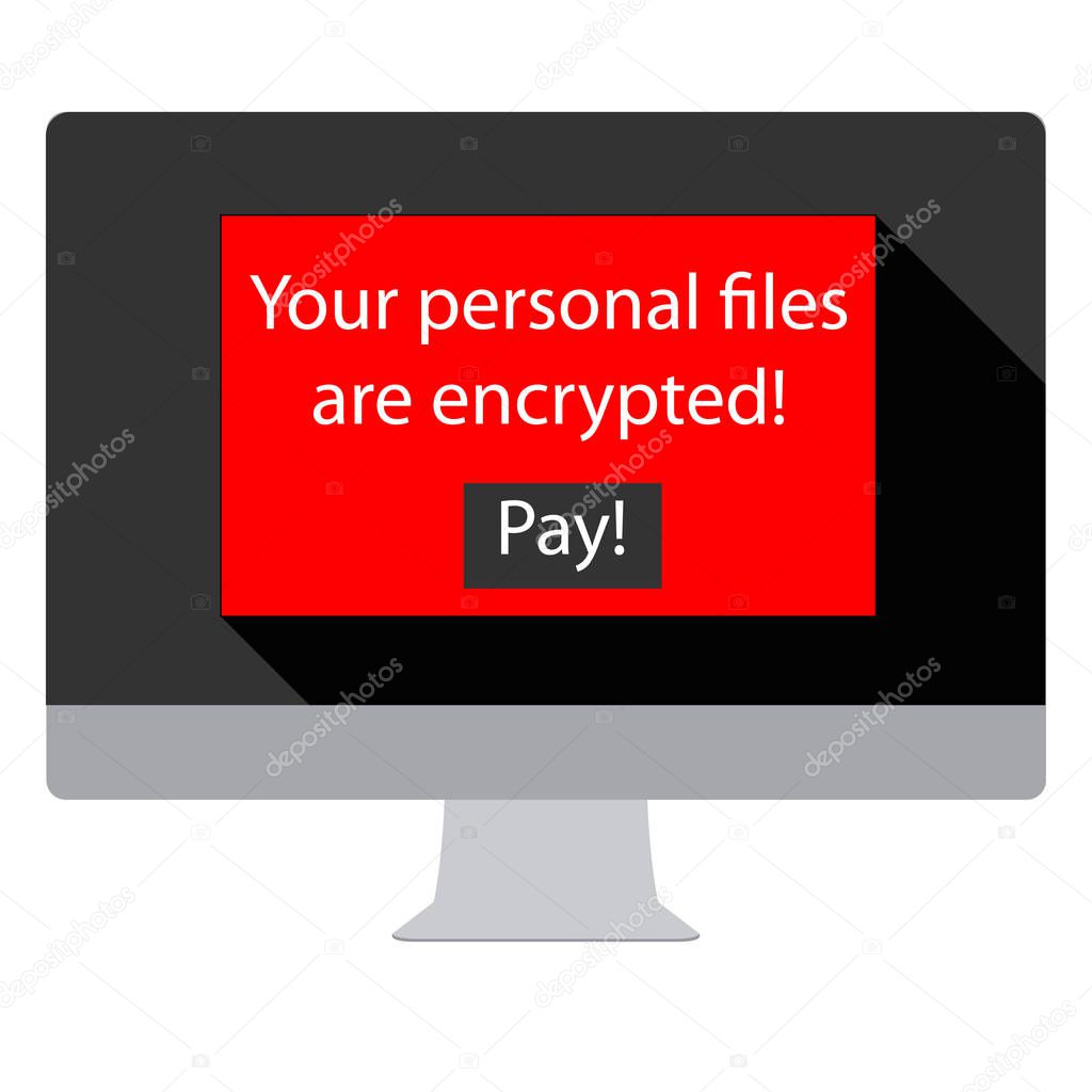 Ransomware encrypted computer