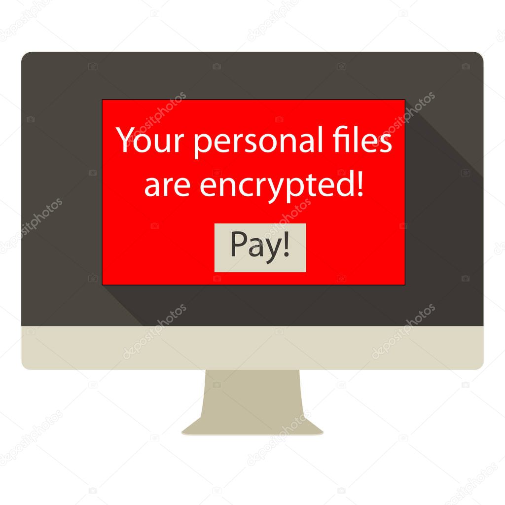 Ransomware encrypted computer