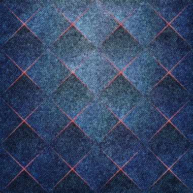 denim doku geometri desenli