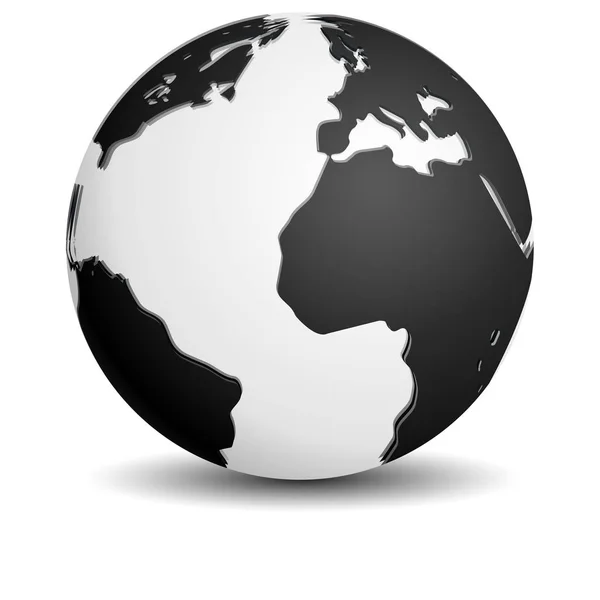 Globe icône simple — Image vectorielle