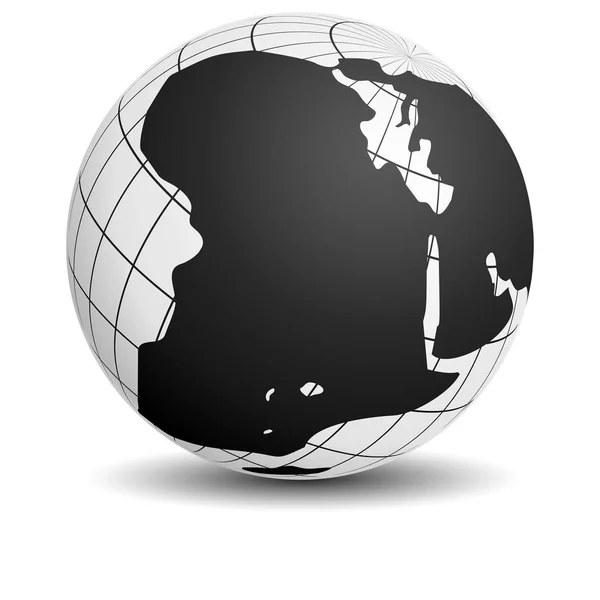 Globus einfaches Symbol — Stockvektor